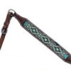 Shiloh Teal/White/Black/Gold Beaded Breast Collar -Horseway Store 14036 1 2breastcollar