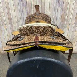 Double T Hard Seat 12" Roper Pony Saddle 10 Double T Hard Seat 12" Roper Pony Saddle -Horseway Store 1582012 2