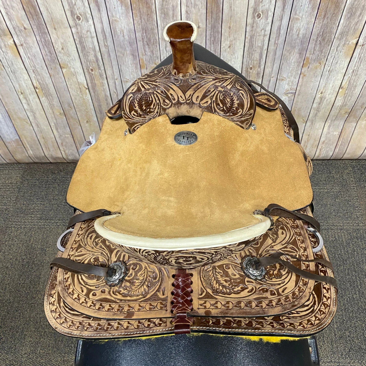 Double T Hard Seat 12" Roper Pony Saddle 7 Double T Hard Seat 12" Roper Pony Saddle - Image 5