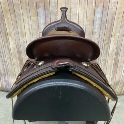 Circle Y Apache Trail Saddle With Shell Border And Tan Seat, 16 Inch -Horseway Store 1651 8601 05 2