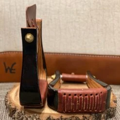 Nettles Stirrups 2" Flatbottom Varnish -Horseway Store 2 FV2