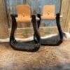 Nettles Stirrups 2" Black Gripper Barrel Racers -Horseway Store 2gbrb