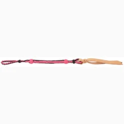 Mustang Pink And Black Nylon Braided Quirt