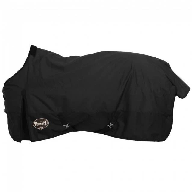 Tough-1 600D Waterproof Poly Turnout Blanket - Black 3 Tough-1 600D Waterproof Poly Turnout Blanket - Black