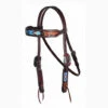 Professional's Choice Blue Beaded Aztec Browband -Horseway Store 3P4008D