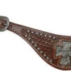 Showman Hide Cross Spur Straps -Horseway Store 4927M