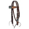 Weaver Leather Turquoise Beaded Pony Browband Headstall -Horseway Store 49561 002 0081543 m