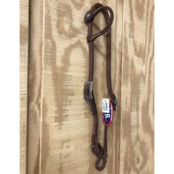 HR Oiled Basket Weave Quick Change One Ear With Concho