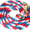 Mustang Red, White And Blue 9' Bull Lead Rope -Horseway Store 6001 ATB
