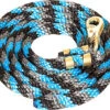 Mustang Black, Turquoise And Grey 9' Bull Lead Rope -Horseway Store 6001 DVH