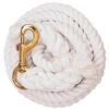 Weaver Leather Weaver White Cotton Lead Rope W/ Solid Brass Snap -Horseway Store 60648 xxx 0121582 l