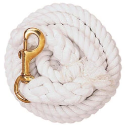 Weaver Leather Weaver White Cotton Lead Rope W/ Solid Brass Snap