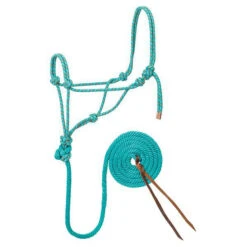 Weaver Leather Weaver Teal And Orange Rope Halter With Lead