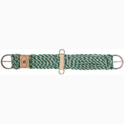 Mustang Tan And Turquoise Mohair Cutter Cinch