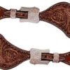 Showman Ladies Floral Tooled Spur Straps -Horseway Store 7192
