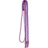 Mustang Purple, Turquoise And Hot Pink Flat Braided Trail Reins -Horseway Store 8159 KVW 600x600 1