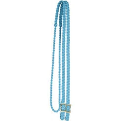 Mustang Turquoise Flat Braided Trail Reins