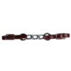 Professional's Choice 3 Link Burgundy Leather Curb Chain 2 Professional's Choice 3 Link Burgundy Leather Curb Chain -Horseway Store 9006bur
