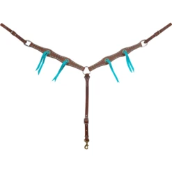 Martin Saddlery's Chocolate And Turquoise Breastcollar