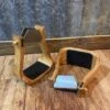 Nettles 3" Varnished Barrel Stirrup With Leveler -Horseway Store IMG 7070