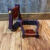 Nettles 2" Distressed Purple Barrel Stirrup 2 Nettles 2" Distressed Purple Barrel Stirrup -Horseway Store IMG 7072
