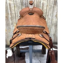 HR Saddlery 16 Inch Roughout Association Saddle -Horseway Store ROback