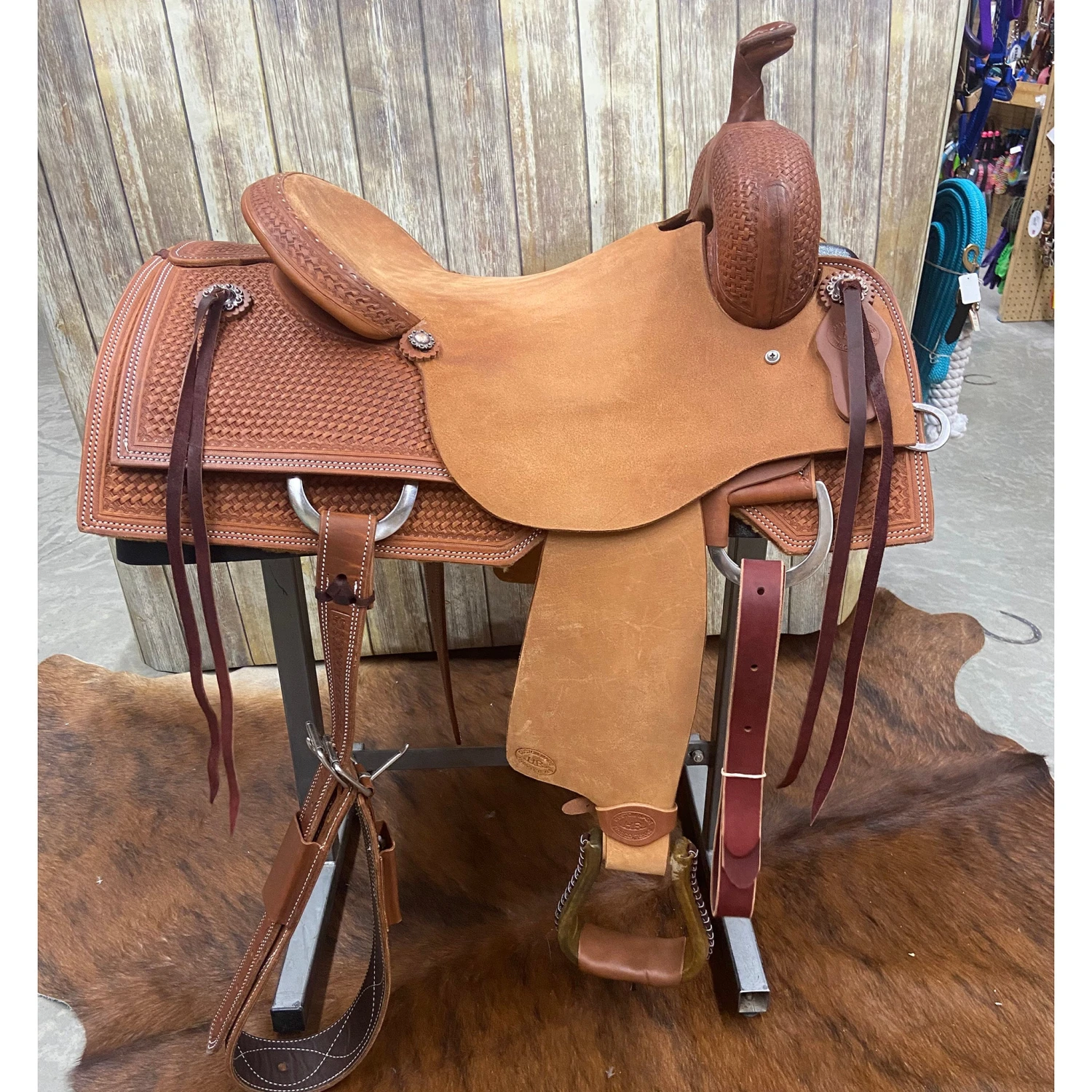 HR Saddlery 15.5 Inch Basic Ranch Cutter Saddle 5 HR Saddlery 15.5 Inch Basic Ranch Cutter Saddle - Image 3