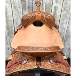Paul Taylor 15 Inch Floral Barrel Saddle -Horseway Store barrelback 8fd2d7cc f0c1 4420 88b5 d863c69fd1da