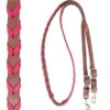 Martin Saddlery Pink Latigo Laced Barrel Reins -Horseway Store br34blpl e