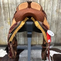 HR Saddlery 17 Inch Ranch Cutter Saddle -Horseway Store cutterfront