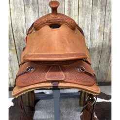 HR Saddlery 15.5 Inch Ranch Roping Saddle -Horseway Store ranchback b59c91dc 85b1 4d37 b9d6 8f726cde26ab