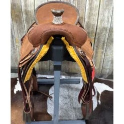 HR Saddlery 16 Inch Roughout Association Saddle -Horseway Store rofront