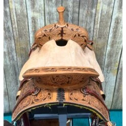 Paul Taylor 14 Inch Rose Barrel Saddle 9 Paul Taylor 14 Inch Rose Barrel Saddle -Horseway Store roseback
