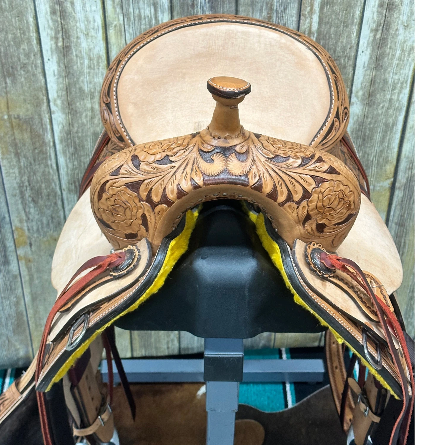 Paul Taylor 14 Inch Rose Barrel Saddle 5 Paul Taylor 14 Inch Rose Barrel Saddle - Image 3