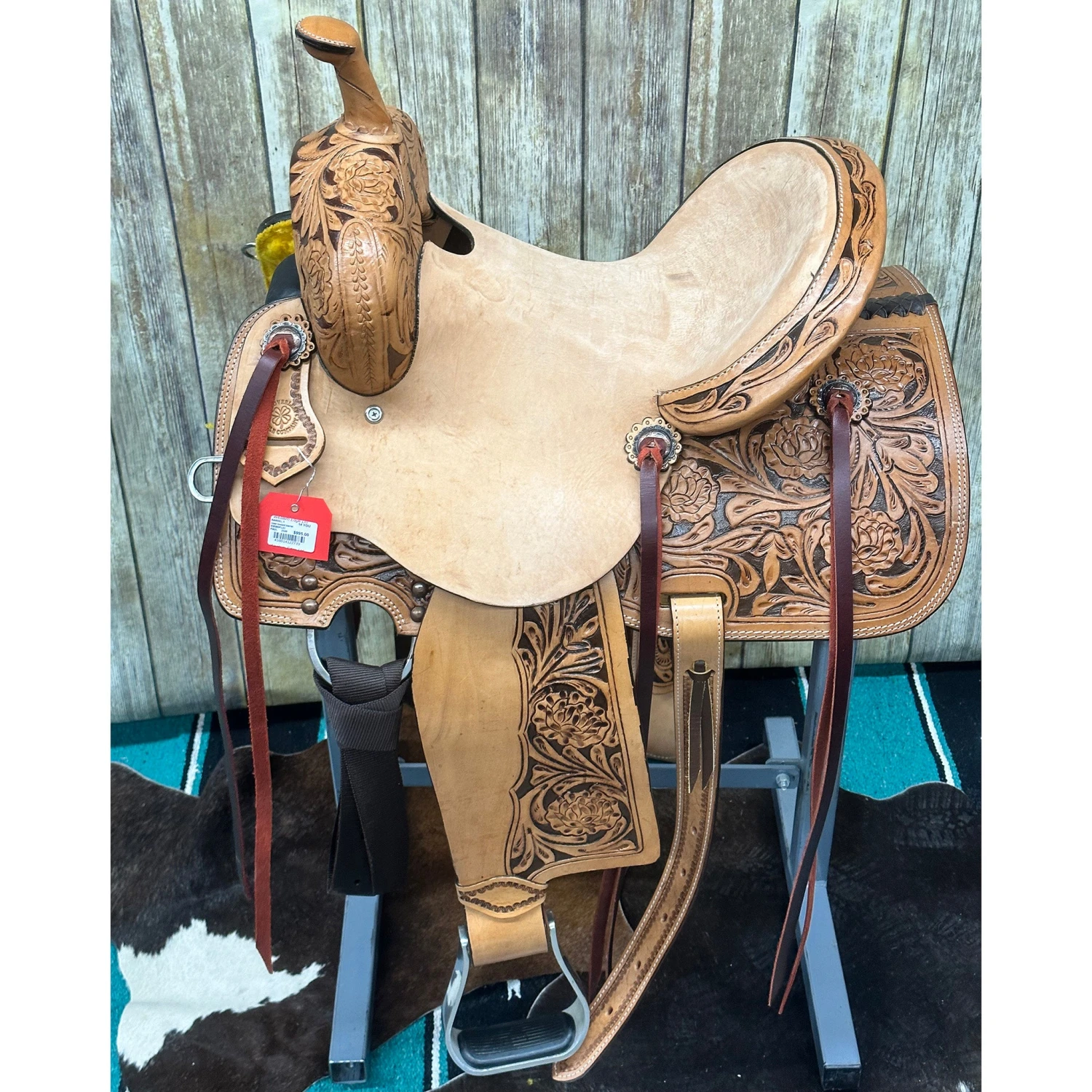 Paul Taylor 14 Inch Rose Barrel Saddle 3 Paul Taylor 14 Inch Rose Barrel Saddle
